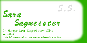 sara sagmeister business card